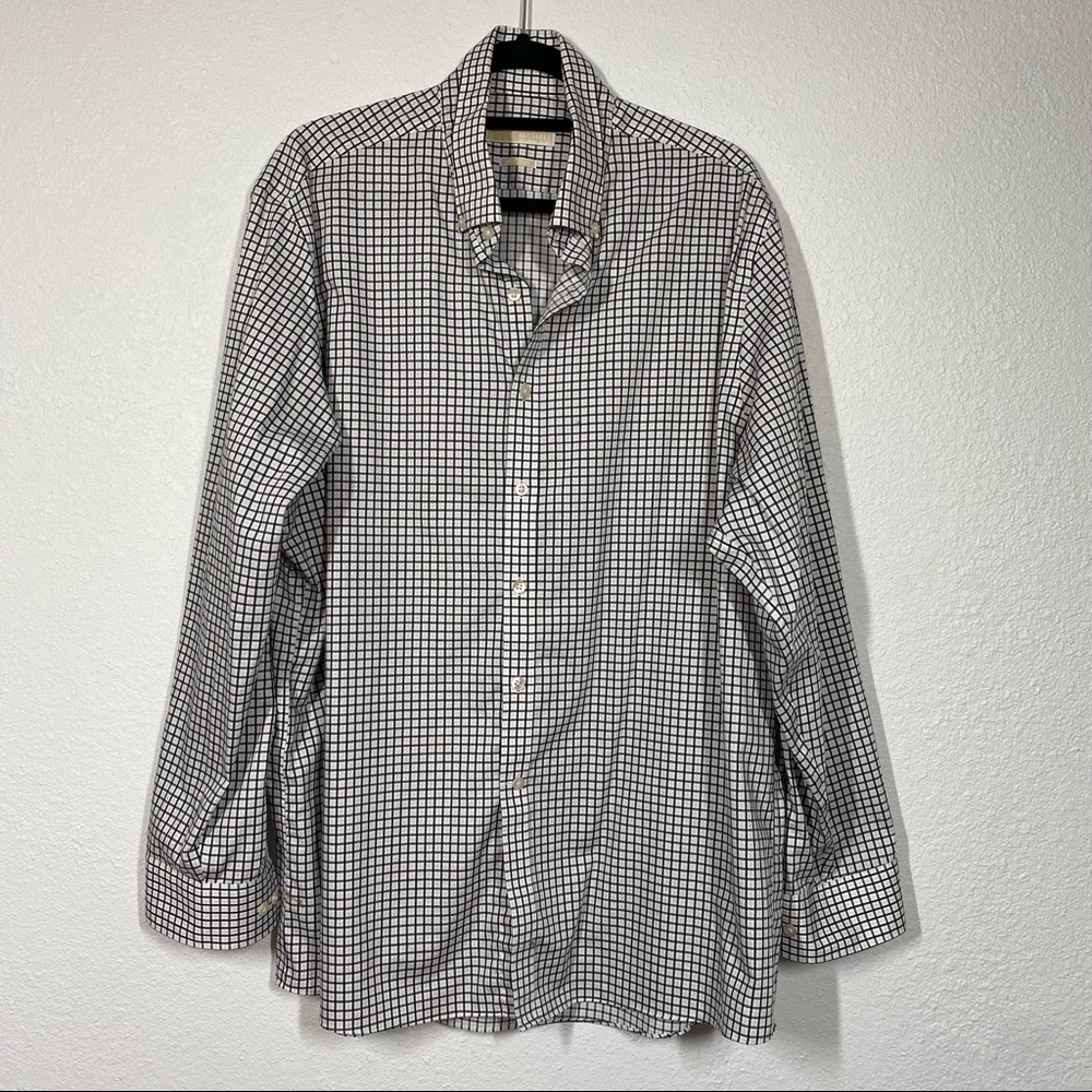 Michael Kors long sleeve button down collared shirt men’s